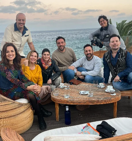 Grupo de amigos y colaboradores